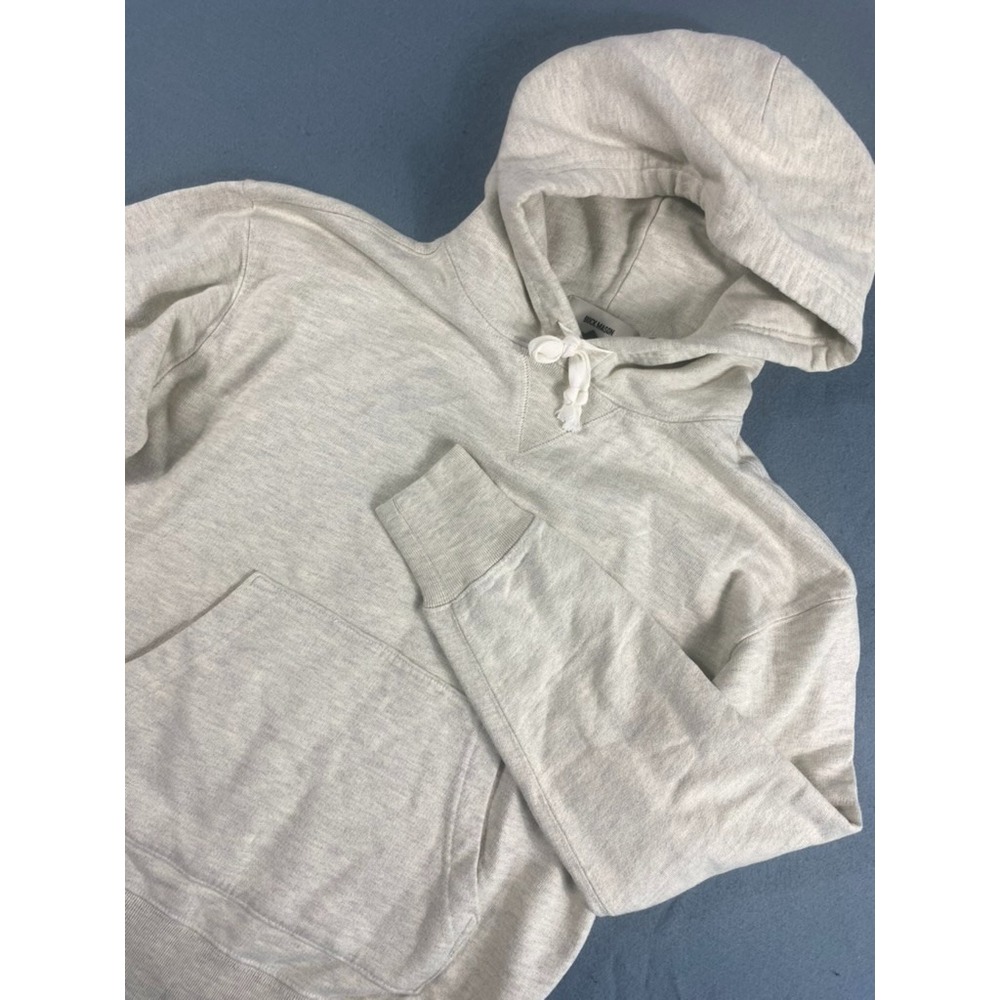 NWT Buck Mason Silver Birch Interloop Hooded Sweater Sz S Cotton MSRP $118